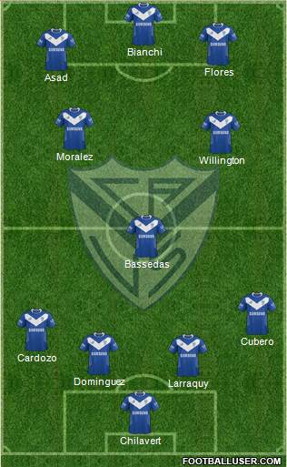 Vélez Sarsfield Formation 2013