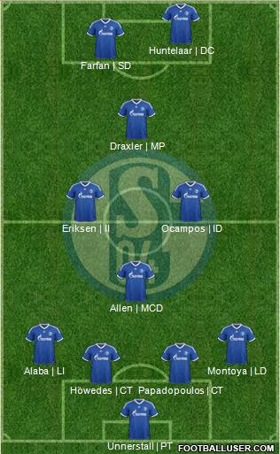 FC Schalke 04 Formation 2013