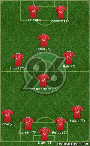 Hannover 96 Formation 2013