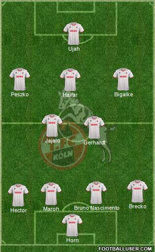 1.FC Köln Formation 2013