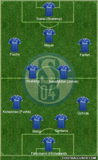 FC Schalke 04 Formation 2013