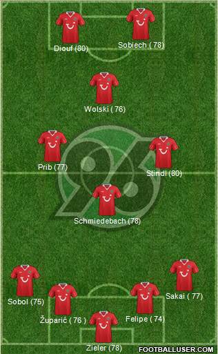 Hannover 96 Formation 2013