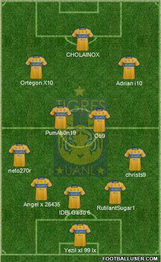 Club Universitario de Nuevo León Formation 2013