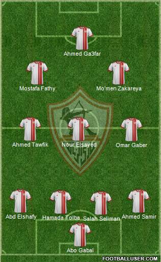 Zamalek Sporting Club Formation 2013