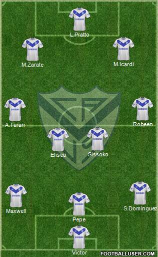 Vélez Sarsfield Formation 2013