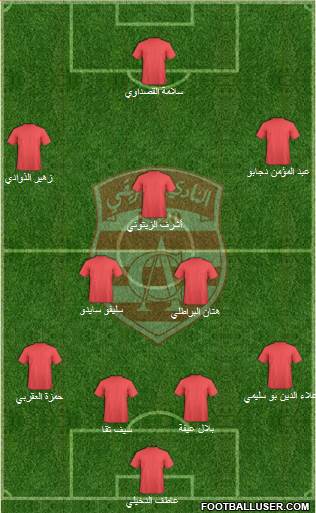 Club Africain Tunis Formation 2013