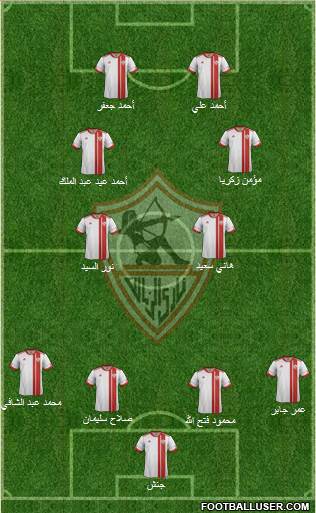 Zamalek Sporting Club Formation 2013