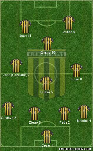 Almirante Brown Formation 2013