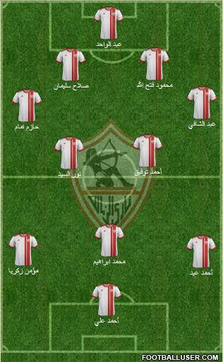 Zamalek Sporting Club Formation 2013