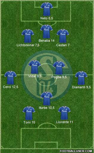 FC Schalke 04 Formation 2013