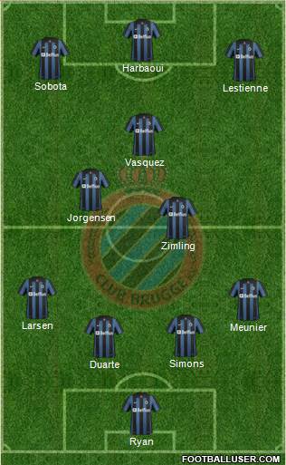 Club Brugge KV Formation 2013