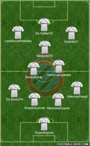 Club Brugge KV Formation 2013