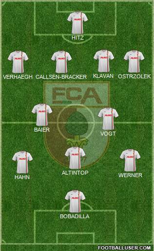 FC Augsburg Formation 2013