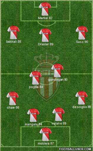 AS Monaco FC Formation 2013