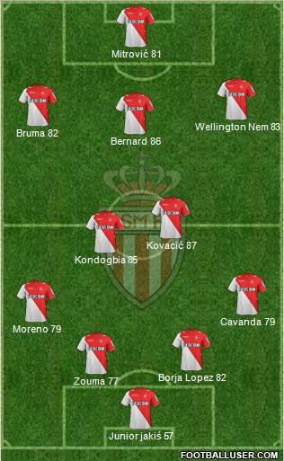 AS Monaco FC Formation 2013