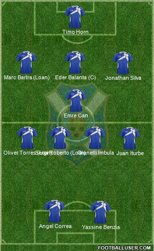 C.D. Tenerife S.A.D. Formation 2013