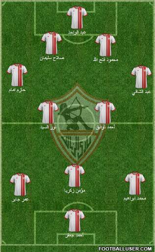 Zamalek Sporting Club Formation 2013