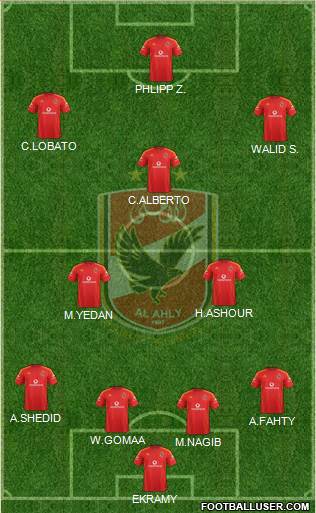 Al-Ahly Sporting Club Formation 2013