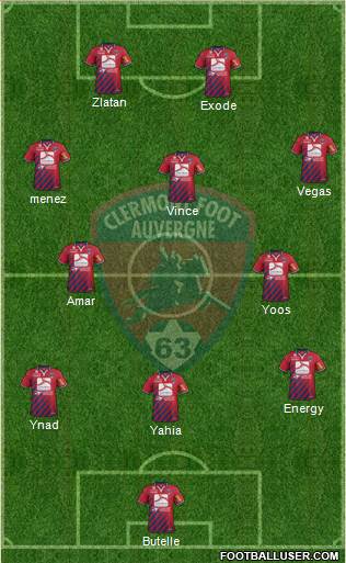 Clermont Foot Auvergne 63 Formation 2014