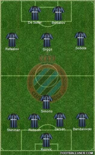 Club Brugge KV Formation 2014