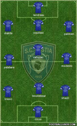 Sporting Club Bastia Formation 2014