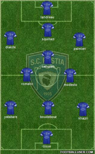 Sporting Club Bastia Formation 2014