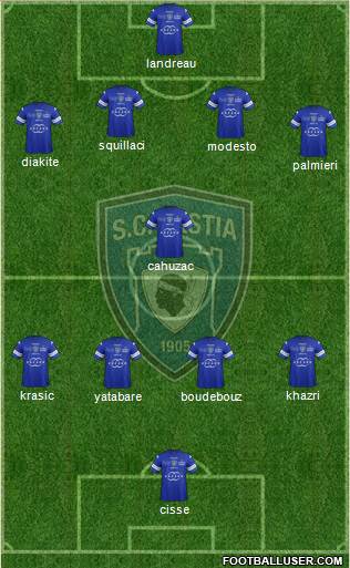 Sporting Club Bastia Formation 2014