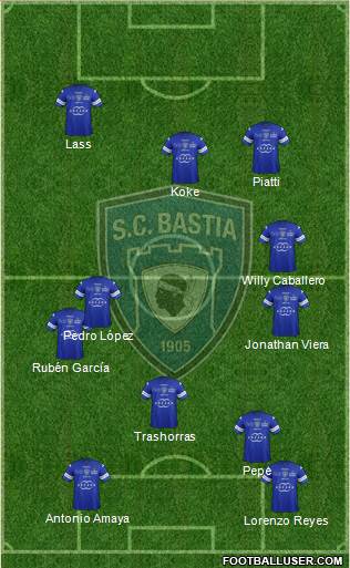 Sporting Club Bastia Formation 2014