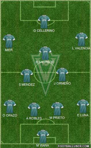 CD Santiago Wanderers S.A.D.P. Formation 2014