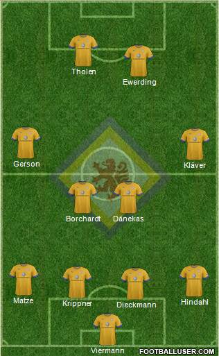 Braunschweiger TSV Eintracht Formation 2014