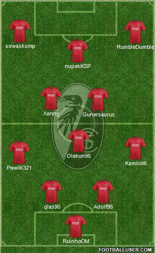 SC Freiburg Formation 2014