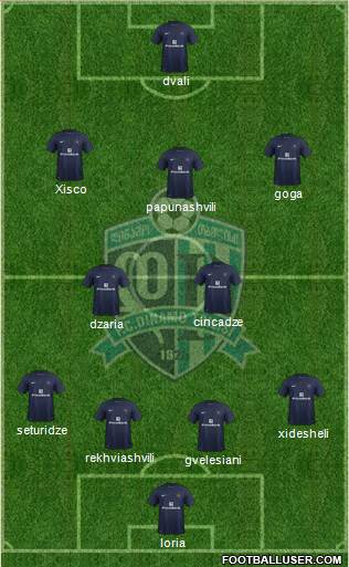 Dinamo Tbilisi Formation 2014