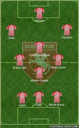 Samsunspor Formation 2014