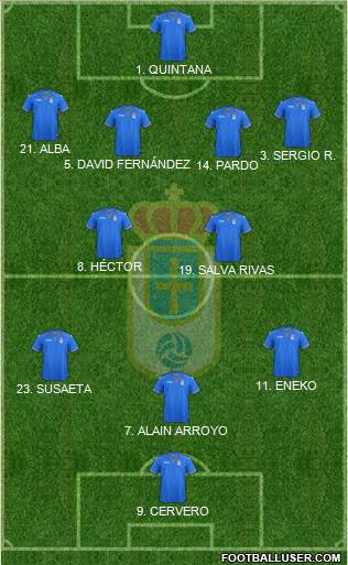 Real Oviedo S.A.D. Formation 2014