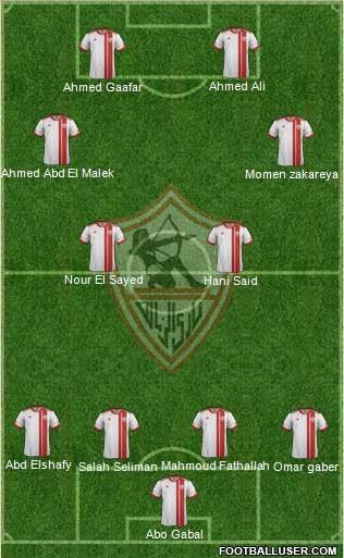 Zamalek Sporting Club Formation 2014