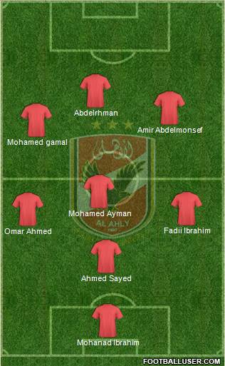 Al-Ahly Sporting Club Formation 2014