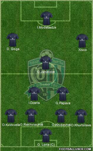 Dinamo Tbilisi Formation 2014