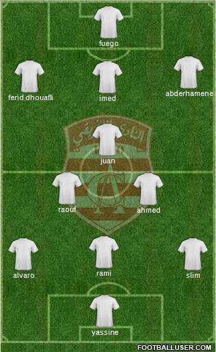 Club Africain Tunis Formation 2014