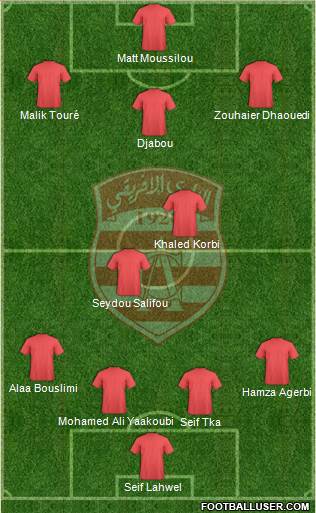 Club Africain Tunis Formation 2014