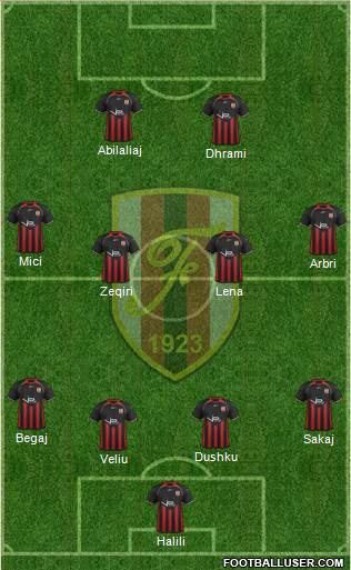 KS Flamurtari Vlorë Formation 2014