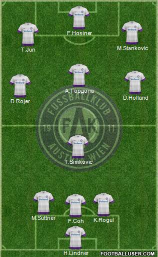 FK Austria Wien Formation 2014