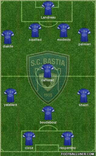 Sporting Club Bastia Formation 2014