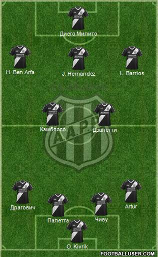 AA Ponte Preta Formation 2014