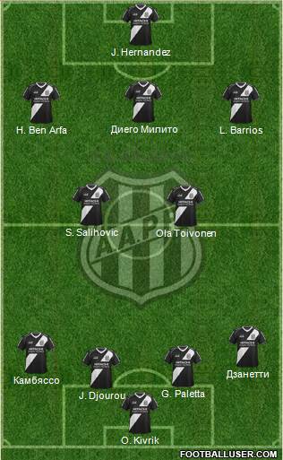 AA Ponte Preta Formation 2014