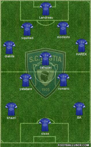 Sporting Club Bastia Formation 2014