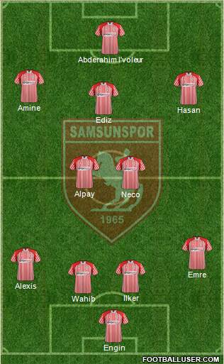 Samsunspor Formation 2014