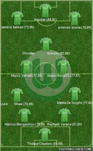 VfL Wolfsburg Formation 2014