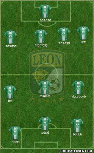 Club Deportivo León Formation 2014