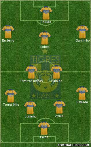 Club Universitario de Nuevo León Formation 2014