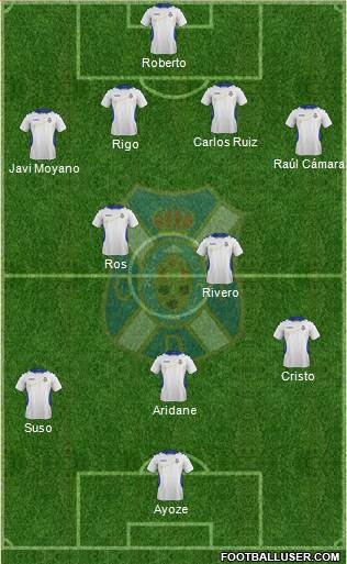 C.D. Tenerife S.A.D. Formation 2014